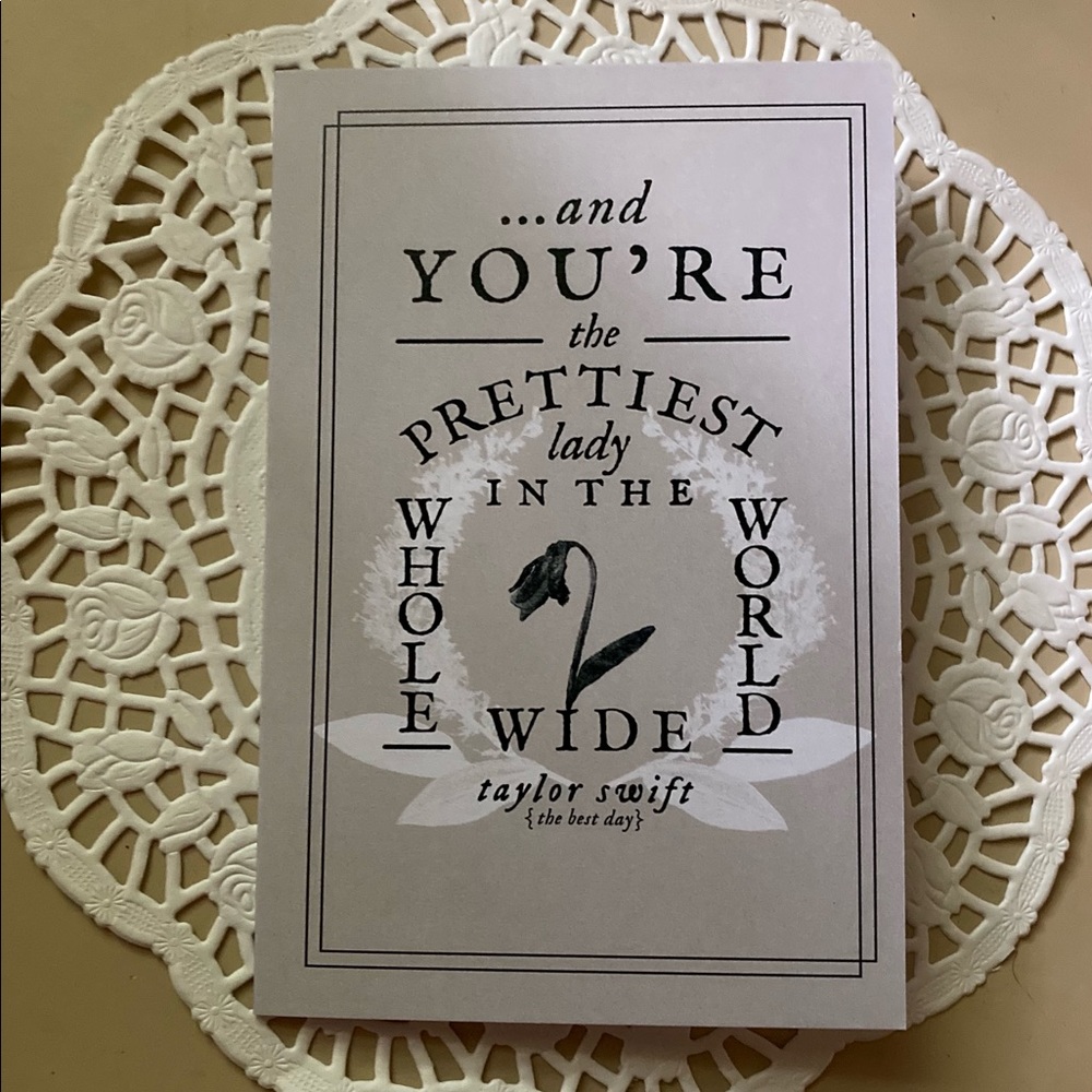 Taylor Swift Mother’s Day card